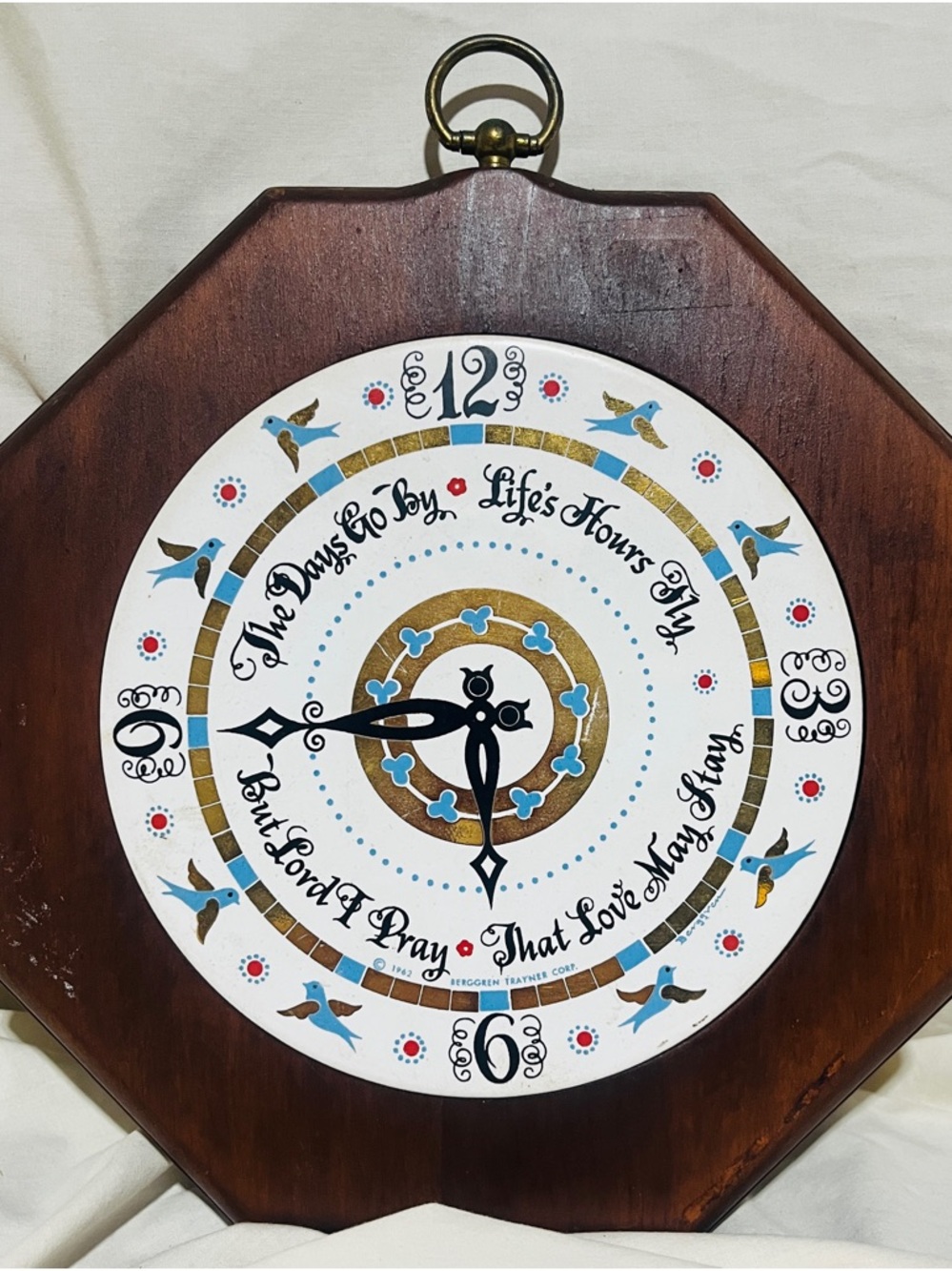 Berggren-Trayner Mid-Century Folk Art Clock